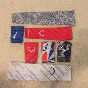Evoshield and Nike arm bands